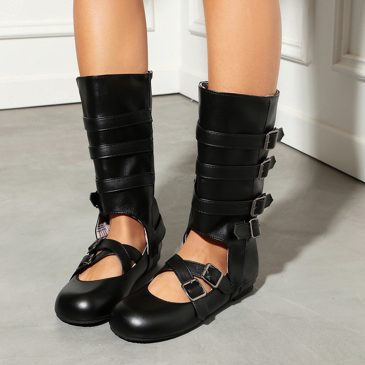 High Top Shoes Lolita Style Lightweight Low Heel - Image 5